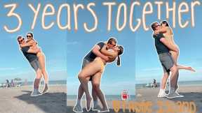 our 3 year anniversary: gifts, travel vlog, & celebrating 3 years ❤️