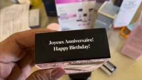 Unboxing birthday gifts from Sephora