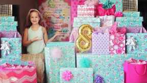 Leah's 8th Birthday Morning Opening Presents! 🍩