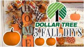 🍁5 DIY Dollar Tree FALL DECOR CRAFTS 🍁Episode 6 I love Fall Olivias Romantic Home DIY