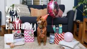 PUPPY unwraps BIRTHDAY PRESENTS