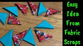 How To Make Beautiful Holidays Gift From Fabric Scraps / Easy Sewing Tricks And Tips For Beginners