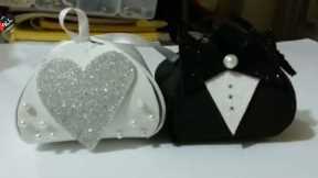 DIY - Crafts - How to Make a Wedding Gift Box + Tutorial .