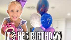 Opening BIRTHDAY Presents BEFORE School! | IT’S HER BIRTHDAY!