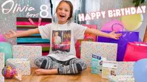 8 YEAR OLD OPENING BIRTHDAY PRESENTS! 🎁 Olivia's Birthday Special