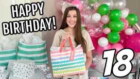 Gabrielle's 18th BIRTHDAY Morning OPENING PRESENTS!