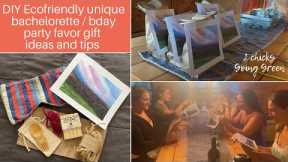 Eco DIY party favor gift ideas & tips for bday / bachelorette | Zero waste Sustainable arts & crafts