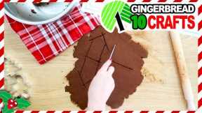 10 BRILLIANT $1 Dollar Tree Gingerbread Decorations and EASY Christmas Crafts!