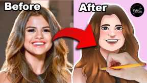 Gift Ideas for Women |  Cartoonized Portrait Selena Gomez