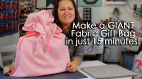 Make an Easy Santa Sack Gift Bag