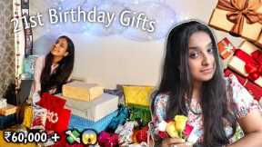 21+ GIFTS ON MY 21ST BIRTHDAY 😱 *unboxing gifts* 🎁
