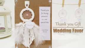 How to make Dreamcatcher Wedding Favor ?  l Gift DIY Tutorial