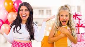 SURPRISING MY SISTER WITH 11 GIFTS FOR HER 11TH BIRTHDAY!!