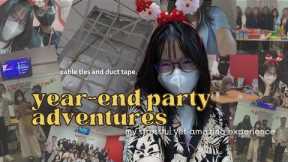 my year-end party adventures! - wrapping gifts, gift haul, & having fun 💖 (time stamps in the desc.)