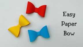 DIY Paper Bow / How To Make Bow for Gift Box / Paper Craft Ideas / #shorts (1-minute video)