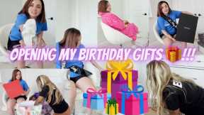 OPENING MY BIRTHDAY GIFTS 🎁!!! *I’M SPOILED* 🥰💜