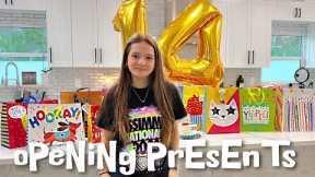 Opening Presents 🎁.. Emily's 14th Birthday 🥳 🎉 🎂