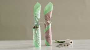 How to Wrap a Bottle- Martha Stewart