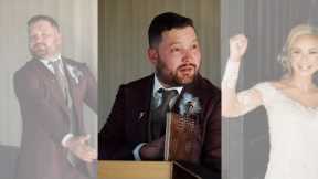 Groom can't believe his eyes when opening wedding gift! #shorts