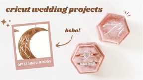 CRICUT WEDDING PROJECTS 💍 DIY Wedding/Engagement Gifts with Cricut (Boho Wedding Decor)