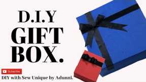 HOW TO MAKE A GIFT BOX WITH A LID