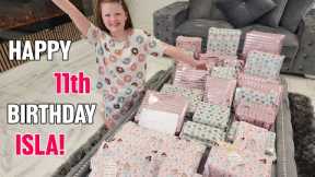 ISLAS 11th BIRTHDAY MORNING OPENING PRESENTS!