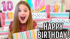 Gretchen's 10th BiRTHDAY Morning OPENiNG PRESENTS!