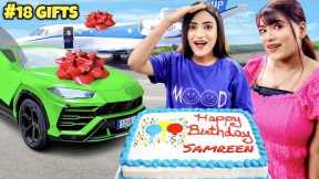 18 GIFTS FOR HER 18th BIRTHDAY! 🎁 Ft. Samreen Ali | Mahjabeen Ali