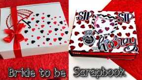 Scrapbook for best friend for her wedding gift by creative piu| Bride to be Scrapbook