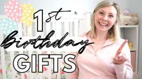 First Birthday Gift Ideas for Girls🎂🎀 FUN & PRACTICAL (non-toy) one year old gift guide 2021