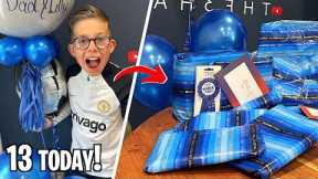 Giving my SON 13 GIFTS on his 13th BIRTHDAY! *RALPHS A TEENAGER*