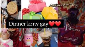 Surprise wedding Anniversary Gifts❤ |Anniversary Dinner |@Ridalifestyle06  #Anniversary #Dinanar