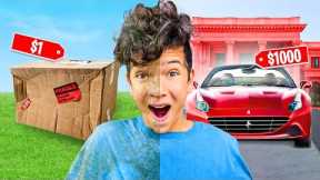 Giving my SON $1 vs $1,000 Gifts! *emotional birthday*