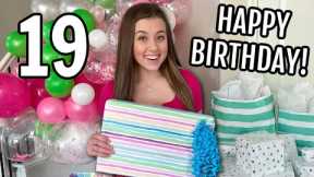 CELEBRATiNG GABRIELLE'S 19TH BiRTHDAY! OPENING PRESENTS *BIRTHDAY HAUL*