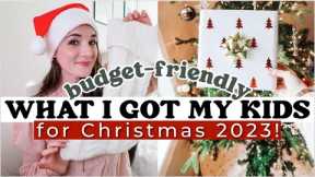 🎁WHAT I GOT MY KIDS FOR CHRISTMAS 2023! | Affordable gift ideas for boys & girls +STOCKING STUFFERS!