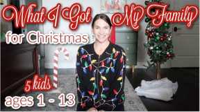 What I Got My Family For Christmas 2023! 5 Kids ages 1 - 13 Unique Gift Ideas!