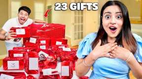 23 Gifts for Her 23rd Birthday ! *Mayank Surprised Nishu*