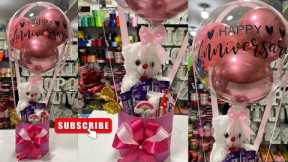 Best Gift for Anniversary/How to make Bobo Balloon Basket