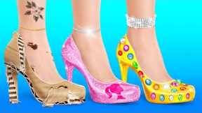 💵 POOR VS RICH VS GIGA RICH STUDENTS 📦 Rich City vs Poor Village Girl Challenge by 123 GO! TRENDS