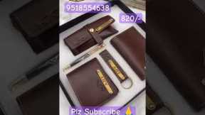 Best Leather Customized Name Combo for Men🥰with Gift box #gift#customized#giftideas #giftbox#best