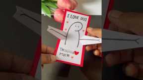 DIY Hug Card craft just in 5 mins ✨ #shorts #shortsfeed