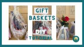 Gift Baskets DIY For Valentine's Day - How to make a Wine Gift Basket The Easy Way.
