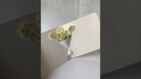 How to Make a Pop-Up Flower Card (Easy DIY) ✨🌼🌷 #popupcard #birthdaygift #cardmaking #aestheticdiy