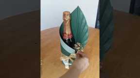 Wine bottle wrapping tutorial