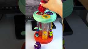 KIBTOY Shape Sorter Sorting Toy Fun Sounds and Bead Maze with 3 Owls and Colorful Shapes