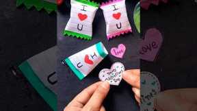 Cute Gift Idea 💝/Valentine's Day love Candy 🍭 #shorts #diy #gift #craft #love