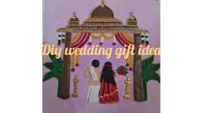 DIY || DIY handmade weeding gift using clay || Handmade Lippan art gift idea for weeding