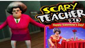 Finally! Prank gone right with miss T's |Scary teacher 3D valentine's 🎁 messing 🤣 |